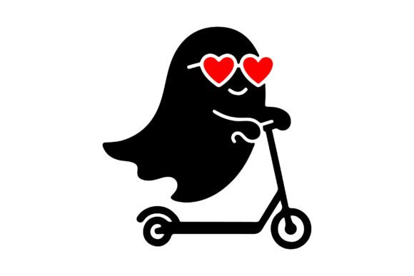 Download Halloween SVG, Scooter Riding SVG Design - Scooter riding Collection