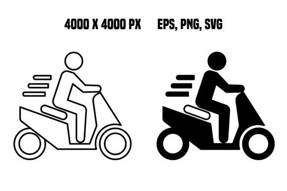 Download Scooter Riding Icons - Scooter riding Collection