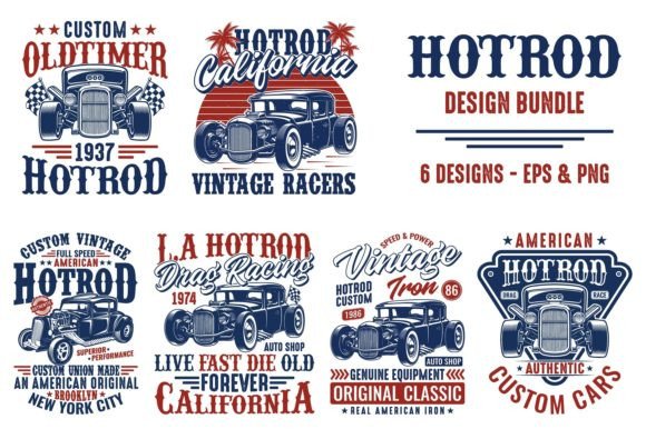 Download Hotrod Graphic Designs Bundle - Graphic designs Collection