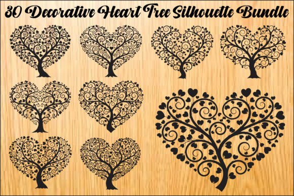 Download Decorative Heart Tree SVG Bundle - Premium Bundle