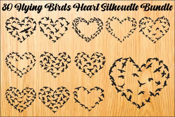 Download Flying Birds Heart SVG Bundle - Premium Resources
